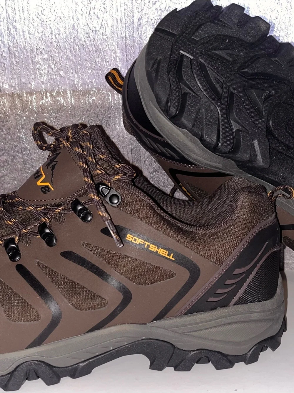 Nortiv 8 Men's Softshell Brown Trail Boots